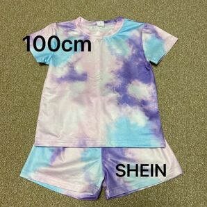 セットアップ パジャマ 上下セット Tシャツ ハーフパンツ SHEIN 100cm