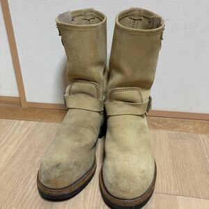 [ rare ]RED WING Red Wing engineer boots 8268 beige suede PT99 size 9D