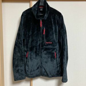 【美品】Marmot マーモット ジップアップフリース ジャケット メンズ ブラック Lサイズ TOMQJL42