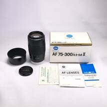 MINOLTA AF ZOOM 75-300mm F4.5-5.6 II ミノルタ Aマウント 並品 ヱOA4h_画像2