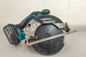 山口)makita マキタ 165mm 18V 充電式丸ノコ HS630D 充電器欠品 中古 現状品 ▲C231027N02 KK27C