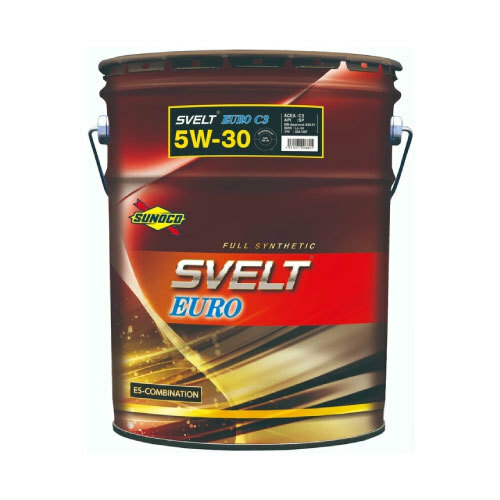 SUNOCO SVELT EURO C3 5w30 20L API SP ACEA C3 CF-4 スノコ スヴェルト ユーロ フルシンセ 日本サン石油 スポーツ走行 サーキット 欧州車