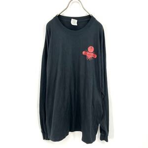 L GILDAN ギルダン Tシャツ バックプリント ブラック 長袖 リユース ultramto ts1625