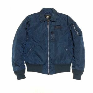 【人気】ALPHA INDUSTRIES アルファインダストリーズ B-15 フライトジャケット MA-1 男性用 メンズ Sサイズ 古着 OF23