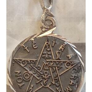 AzureGreen Silver Tetragrammaton pendant