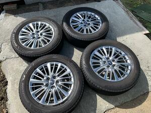 バリ溝 ブリヂストン VRX3 美品 トヨタ 30 アルファード 純正 PCD114.3 ブリザック 225/60R17 ヴェルファイア LEXUS UX NX RX