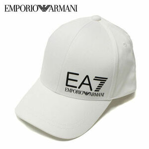 新品タグ付き ホワイト エンポリオアルマーニ EA7 キャップ Emporio Armani Train Core EA7 Baseball Cap