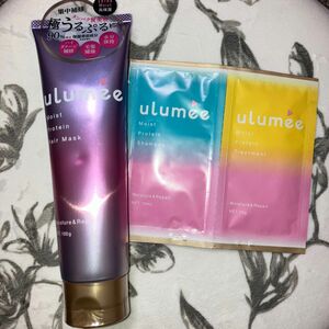 ulumee モイストプロテイン ヘアマスク (本体/ペアー＆ジャスミンローズ) 100g シャンプーリンス1日分お試しおまけ付き