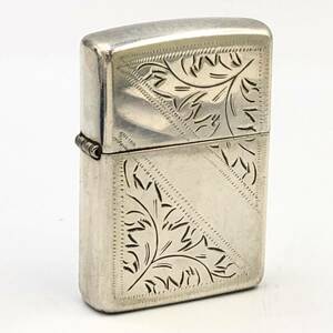 10.31NG-E741★ZIPPO STERLING SILVER★ジッポー ジッポ スターリング シルバー 2005年 シンプル 喫煙具 コレクター ヴィンテージ EB0/ED0