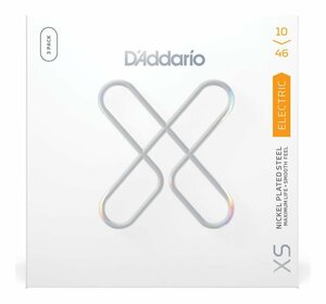 即決◆新品◆送料無料D’Addario XSE1046-3P ×1 エレキ弦 3セットパック XS Nickel Round Wound Regular Light .010-.046/メール便