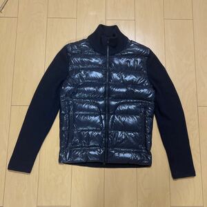 MONCLER モンクレール ダウンジャケット 前、ダウンジャケットスウェットネイビーSサイズ