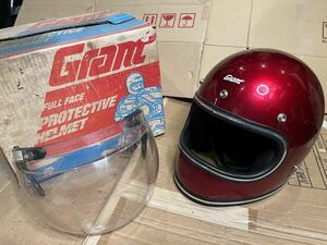  винтажный шлем S / M ракушка Grant gran to full-face защита chopper экскаватор хлеб железный спорт Star bell Star 