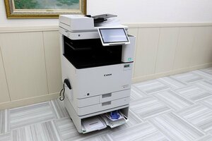 超美品！20年製 カウンター少 キャノンCanon A3 フルカラー複合機 FAX 2段 レーザーコピー機 iR-ADV C3730F 無線LAN