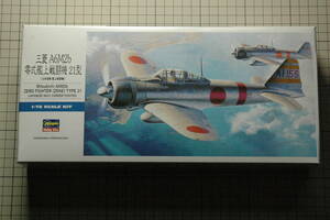 未組立 ハセガワ 1/72 三菱A6M2b 零式艦上戦闘機 21型