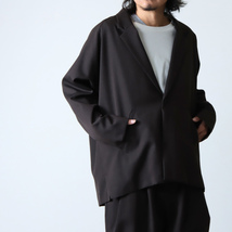 【新品】 22AW Dulcamara ドゥルカマラ よそいきラグランスリーブJK black 黒 ブラック size 1 D222-J118_画像5