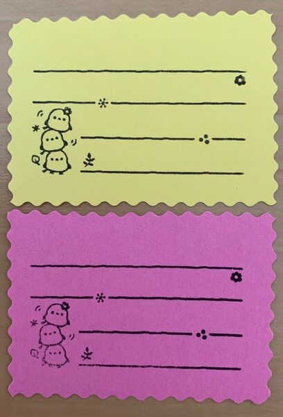 サンキューカード、メッセージカード、寄せ書き 40枚 シマエナガ