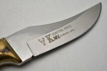 竜E878◆K M.V. HUNTING KNIFE ハンティングナイフ シースナイフ 日本製 狩猟 釣り キャンプ アウトドア用品_画像5