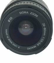 訳あり 交換用レンズ ZOOM 28-80mm D F3.5-5.6 2 MACRO ソニー用 SIGMA [0402]_画像3