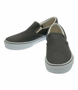 美品 バンズ スリッポン ローカットスニーカー SLIP ON CHARCOAL 466091-0016 レディース 23.5 M VANS [1204初]