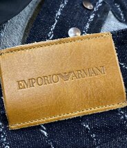 美品 エンポリオアルマーニ ストライプデニムパンツ レディース 24 M EMPORIO ARMANI [0502]_画像4