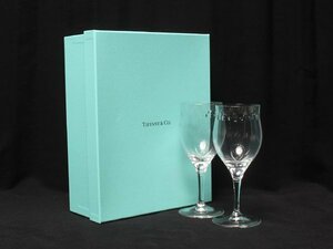 美品 ティファニー ワイングラス 2点セット ペア スウィング Tiffany＆Co.