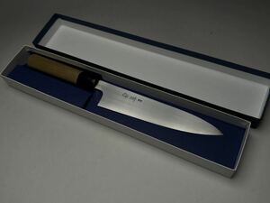 重房 重房作 重房包丁 和包丁 包丁 牛刀 和牛刀　180mm 霞 庖丁　未使用保管品