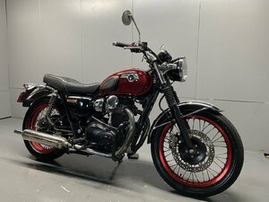 W800 売り切り！１円スタート！☆始動動画有☆！車検付令和6年1月迄！EJ800A！インジェクション！社外ハンドル!ローン可!全国配送!福岡佐賀