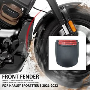 送料無料 Harley ハーレー スポーツスターS RH1250 2021-2023 フロント フェンダー マッドガード エクステンション プラスチック