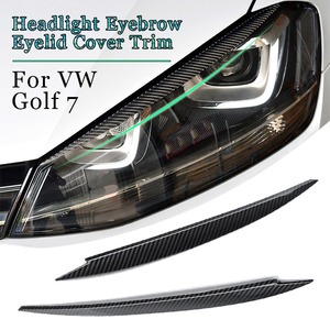 送料無料 VW フォルクスワーゲン Golf 7 Vii Gti Gtd R Mk7 2013-2017 ヘッドライト 眉 まぶた カバートリム ABS