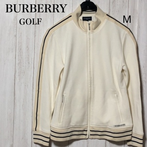 BURBERRY GOLF トラックジャケット M/バーバリーゴルフ ウール混スウェット ジップジャケット