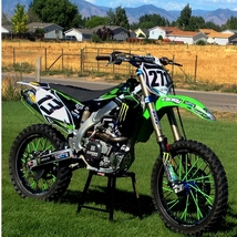 前後ホイール分 72本セット 緑 スポークスキン スポークラップ スポークカバー KX85 KX1125 KX250F KDX220 KDX125 KLX110L Dトラッカー CRF_画像7