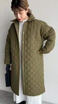 w closet ダブルクローゼット 22AW キルティングロングジャケット 旬トレンドアイテム 中綿で軽くて暖かい 着回ししやすいカラー Free_画像5