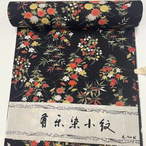 ◆反司◆a8503 ウール反物 交織 小紋 着物 着尺 呉服屋 反物 未仕立て リメイク 新品 紋意匠など