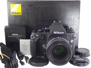 送料無料!! Nikon Df ブラック ボディ 箱入 レンズ セット 50mm f1.8G special edition ニコン 一眼レフ カメラ シャッター6,122回 動作OK!