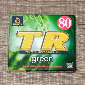 【未開封】 激レア TR TSUTAYA RECORDING MD green TDK TR80 プッシュアウトケース 高感度ディスク 耐熱 耐衝撃設計 超希少 貴重 入手困難