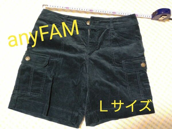 ハーフパンツ　anyFAM　Ｌサイズ ショートパンツ