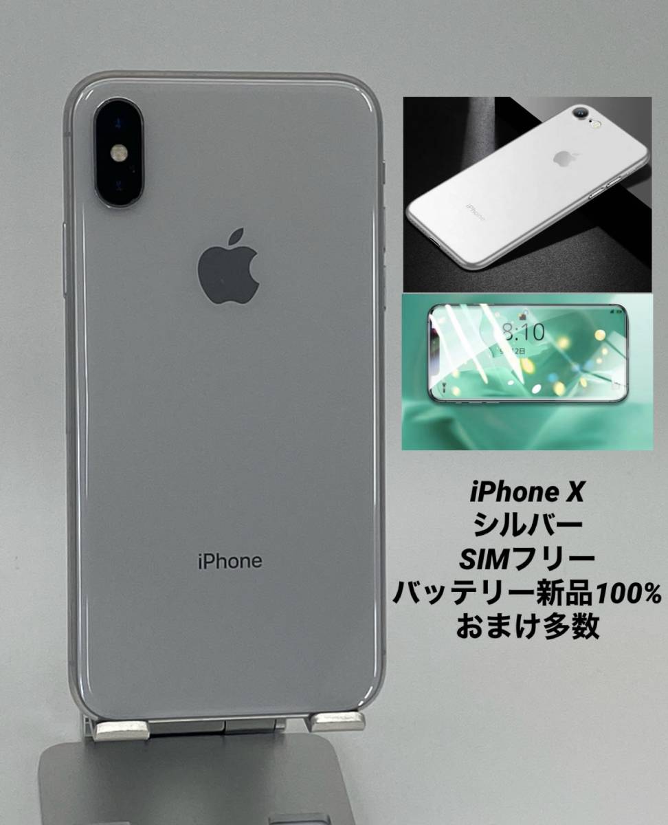 iPhone X 256GB simロック解除済 美品！おまけ多数-