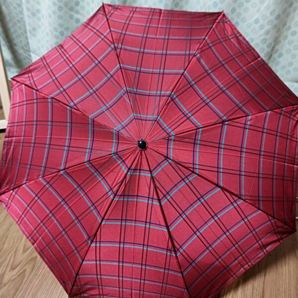 折り畳み傘 雨傘 女性用 チェック柄 