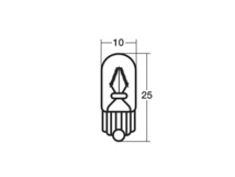 12V 1.7W T10 W2.1X9.5d ウェッジベース電球 WB121 スタンレー STANLEY 10個_画像3