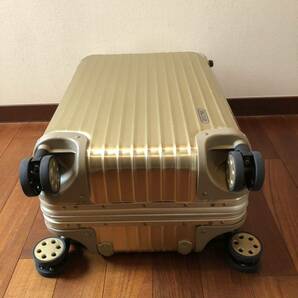 リモワ RIMOWA トパーズゴールドTOPAS GOLD マルチホイール45L4輪 中古良品の画像6