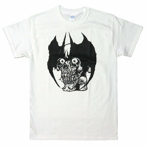 [Lサイズ]Devilman（デビルマン）Pushead（パスヘッド）デザインTシャツ ホワイト