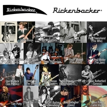 [XLサイズ]Rickenbacker（リッケンバッカー） エレキギター ロゴTシャツ ブラック_画像3