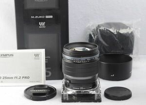 ■美品■ オリンパス OLYMPUS M.ZUIKO DIGITAL ED 25mm F1.2 PRO 【付属品・元箱】　#510-007