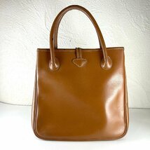 【77】1円～LONGCHAMP ロンシャン トートバッグ ハンドバッグ ロゾ ブラウン 現状品_画像2