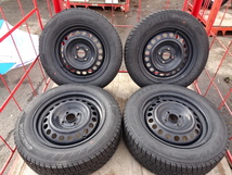 宮城大崎発★【格安!!】Hankook winter i*cept iz2 A 185/65R15 状態良好♪★J15×6J 4穴スチール PCD/100★4本セット 引取/発送OK♪ Eス8_画像1