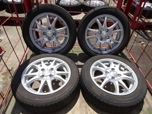 宮城大崎発★YOKOHAMA iceGUARD iG50 155/65R14★状態良好♪14×4.5J 4穴 100 4本 スタッドレス 冬タイヤ♪手渡しOK♪★Eス51