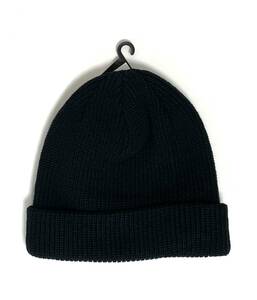 VOLCOM ボルコム D5832202BLK⑤ ビーニー FullStoneBeanie シンプルなニット帽 ロゴ刺繍 Logo ブラック 黒色 ヴォルコム 新品即決 送料無料