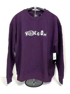 VOLCOM ボルコム A4632210MUL① メンズ Lサイズ トレーナー バックプリント ルーズフィット 紫色 暖かい防寒 ヴォルコム 新品即決 送料無料