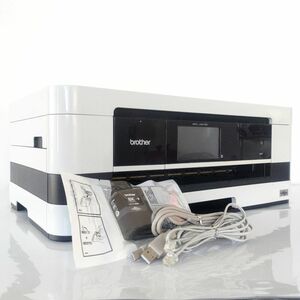 【ジャンク】1円 起動OK 純正インク付 brother ブラザー A4 インクジェット複合機 PRIVIO MFC-J4510N プリンター FAX スキャナ SA2718