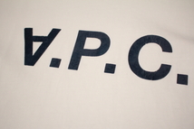 【A.P.C.】アーペーセー　Tシャツ　白　ロゴプリント　半袖　カットソー　Sサイズ　USED_画像2